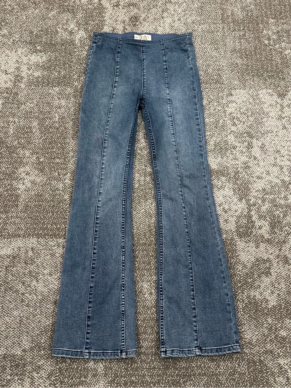Free People We the Free High Rise Pull on Flare Jeans Size 27